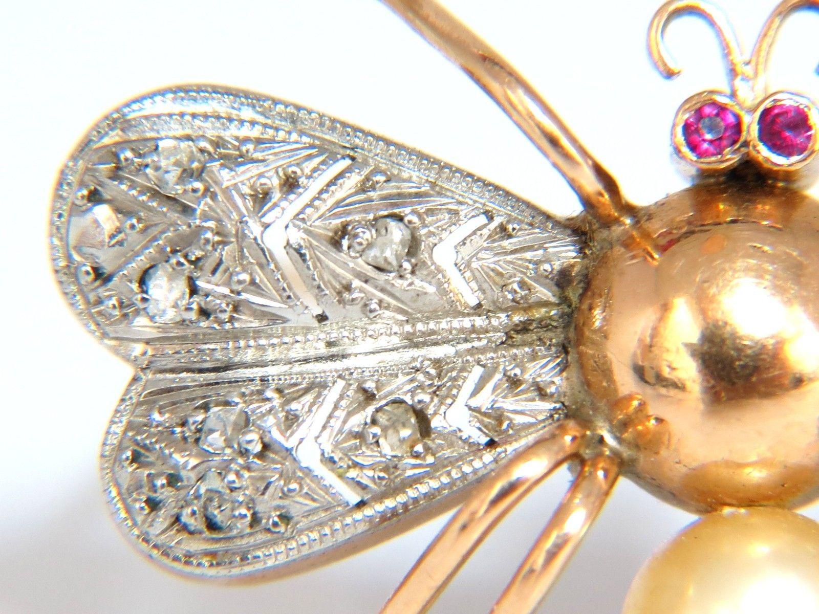 14 Karat 3D Real Life Spider Insect Brooch Pin Edwardian Deco Revival Vintage 3