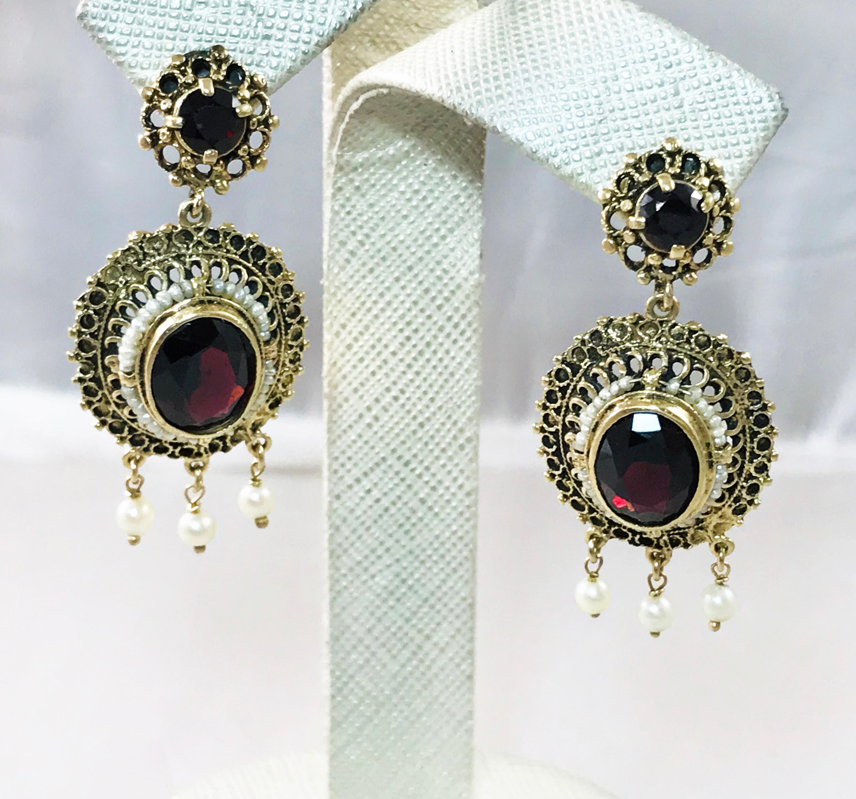 seed pearl earrings antique