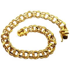 14 Karat Base Bracelet for Charms Durable 27 Grams