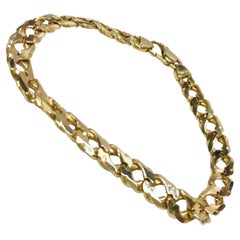 14 Karat Beveled Curb-Link Bracelet