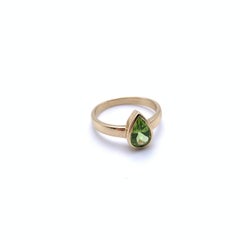 14 Karat Bezel Set Peridot Ring