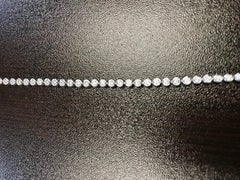 14 Karat Bezel Set Tennis Bracelet