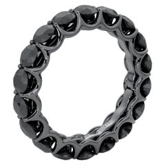 14 Karat Black Gold Diamond Eternal Fit Eternity Band Features 6.08 Carat 14 Karat Black Gold Diamond Eternal Fit Eternity Band Features 6.08 Carat