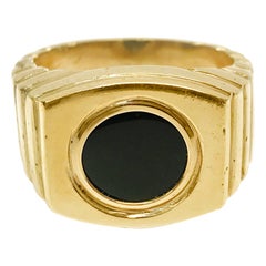 14 Karat Black Onyx Ring