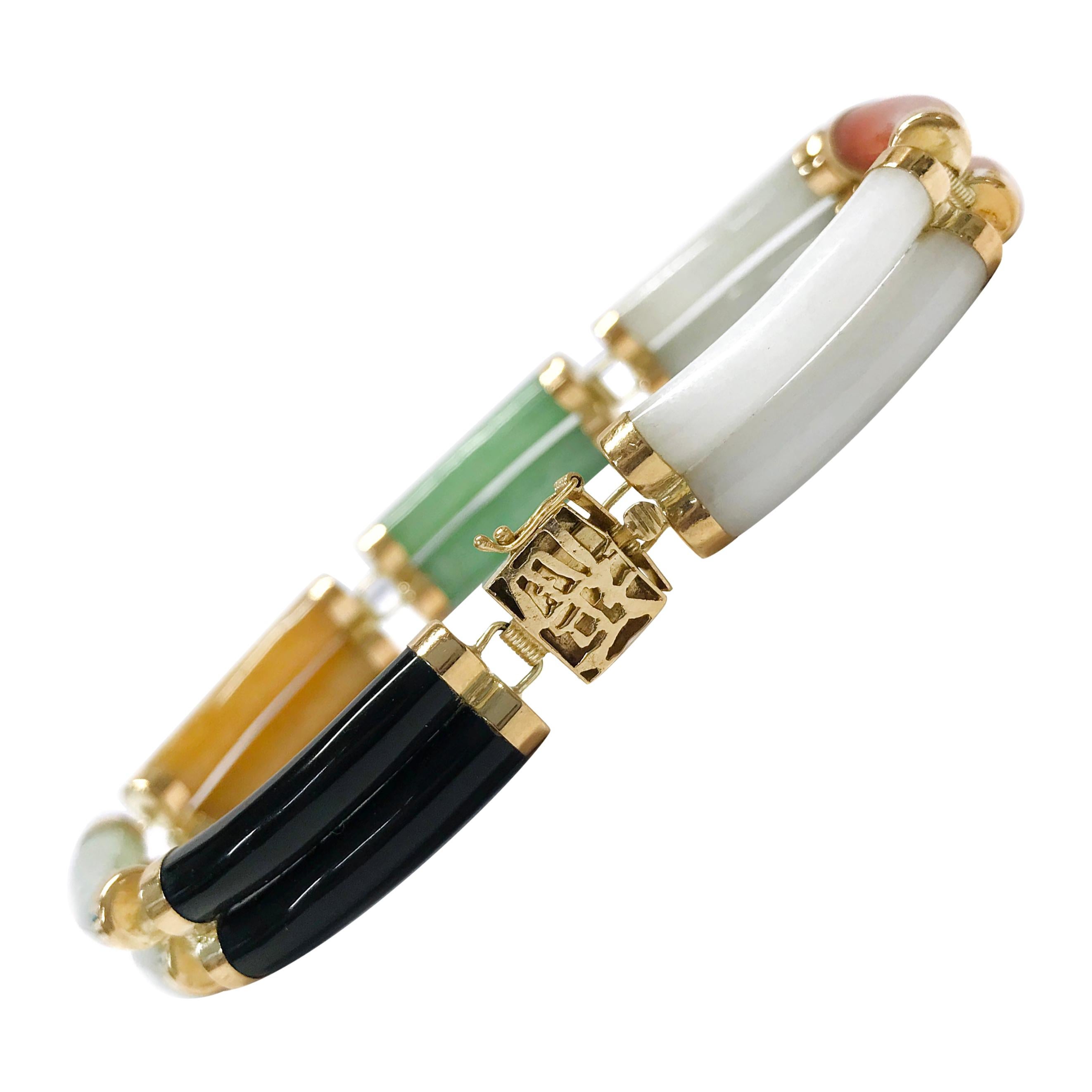 Stunning Multicolor Jade Jewelry bangle bracelet earrings set