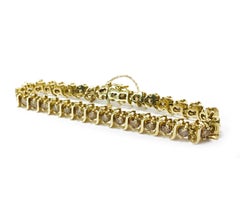 14 Karat Cognac Diamond Tennis Bracelet