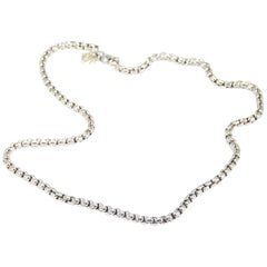 14 Karat David Yurman Box Chain Necklace Sterling Silver 14 Karat David Yurman Box Chain Necklace Sterling Silver