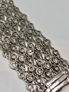 Impresionante Pulsera de Diamantes 14 Kilates