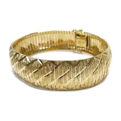 14 Karat Cubetto-Armband mit Diamantschliff