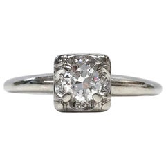 Vintage 14 Karat Diamond Engagement Ring