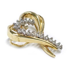 14 Karat Diamond Heart Slide Pendant