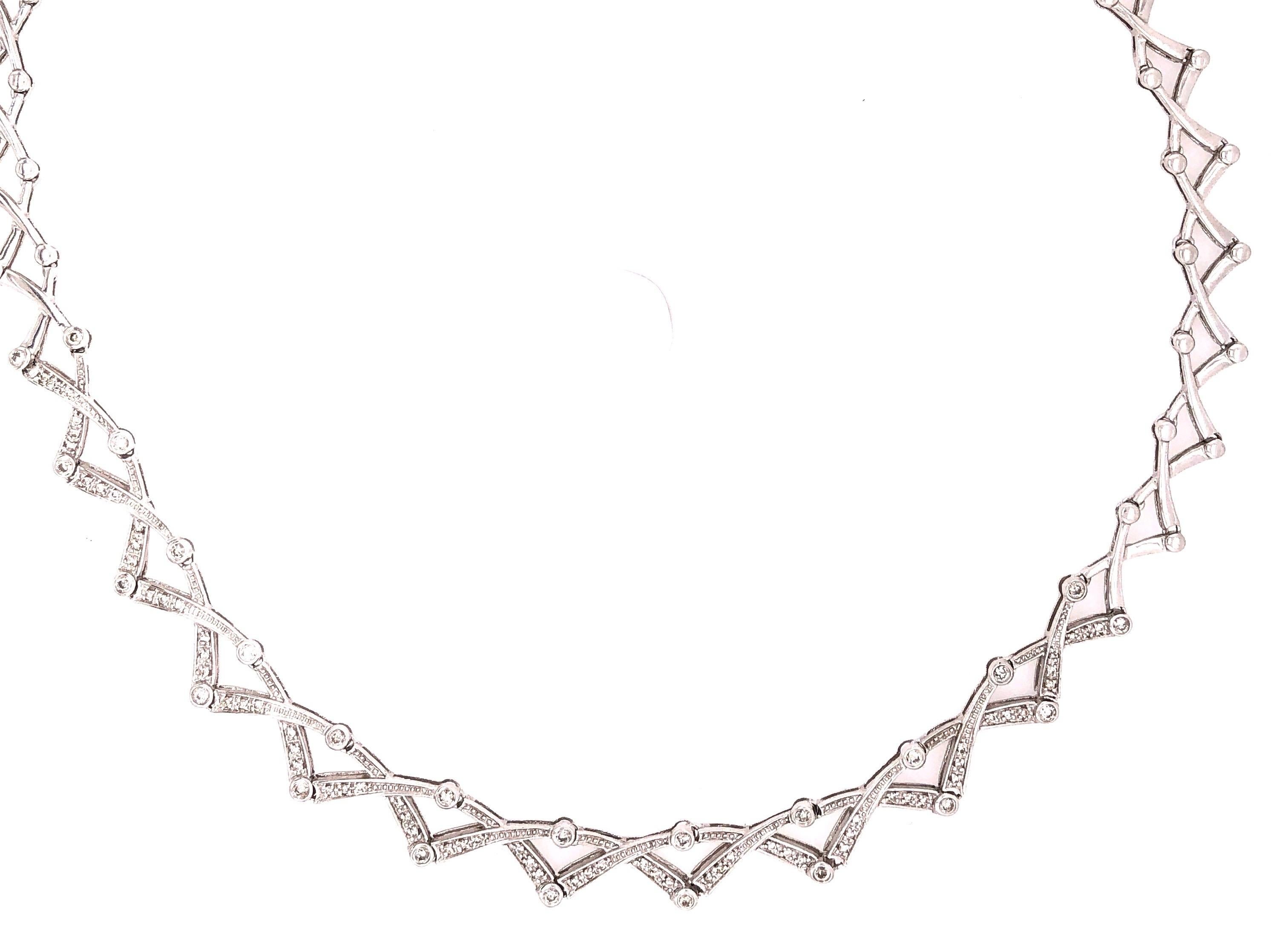 14 Karat Diamond Necklace 27.1 Grams Weight For Sale 6