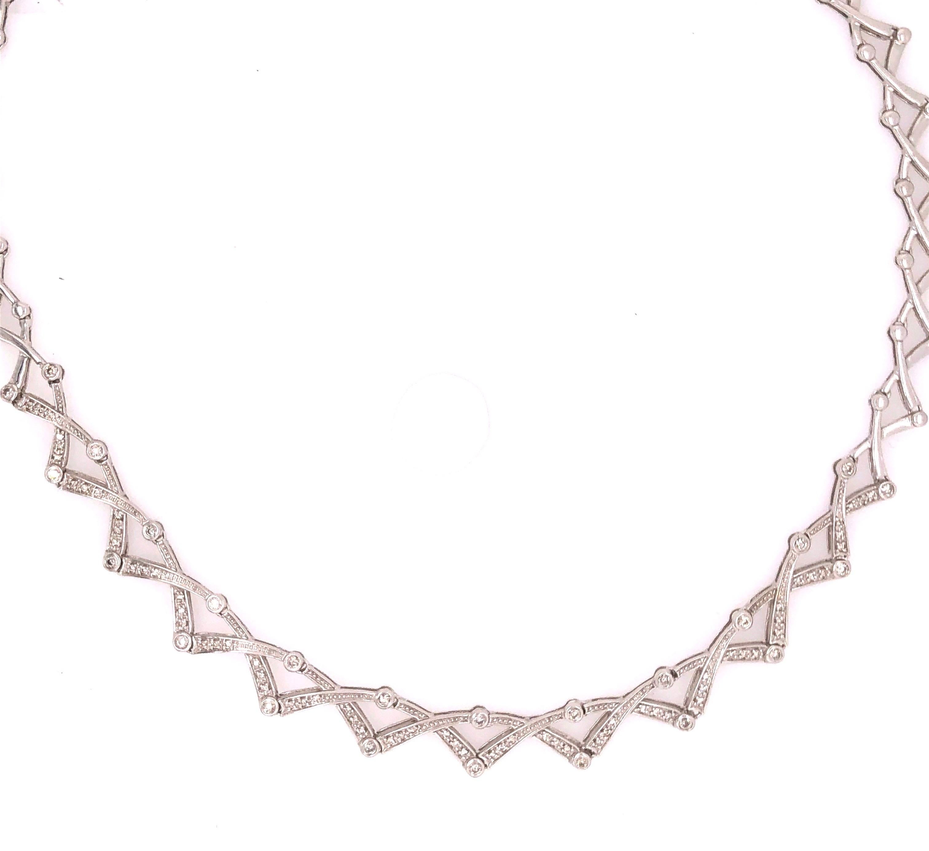 14 Karat Diamond Necklace 27.1 Grams Weight For Sale 7