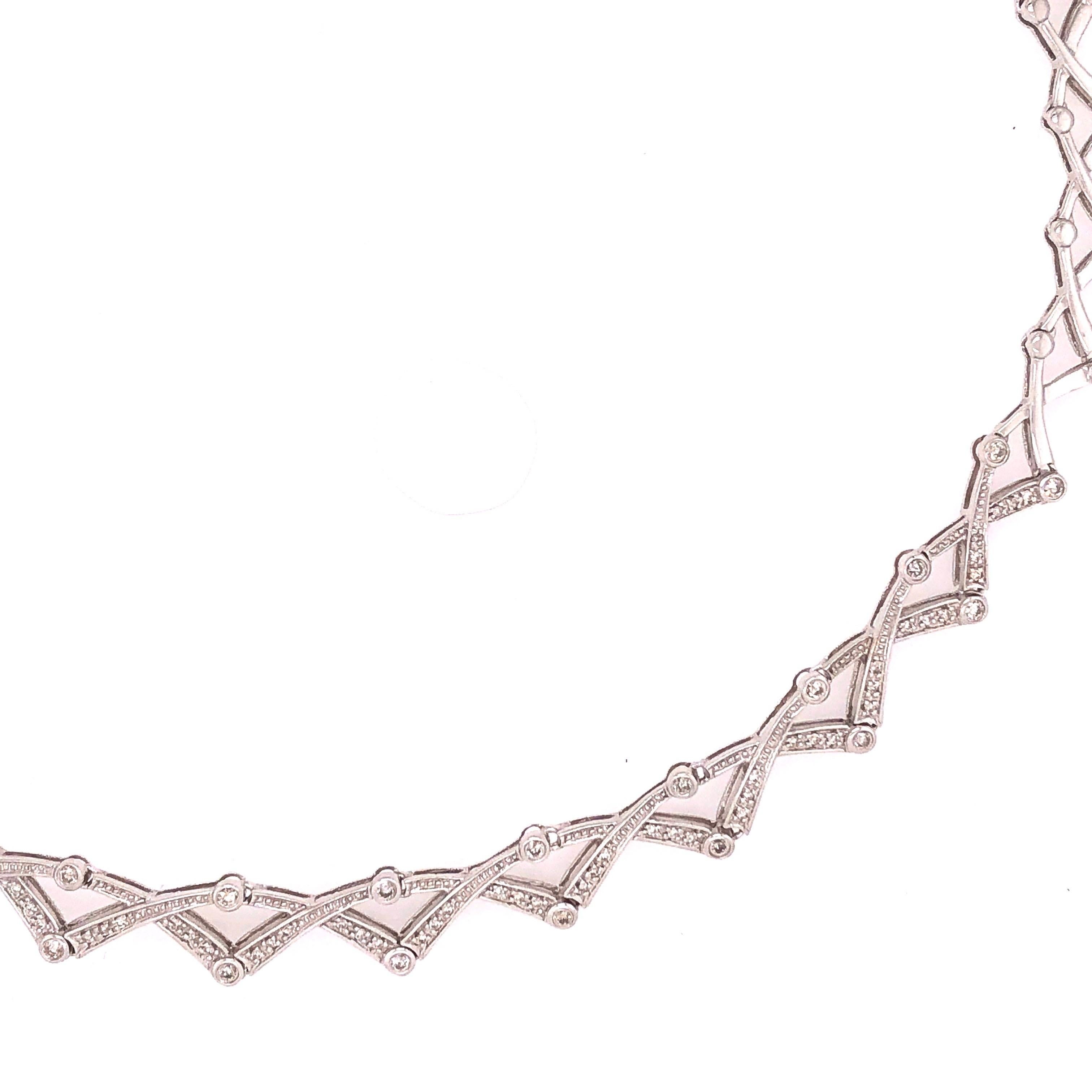 14 Karat Diamond Necklace 27.1 Grams Weight For Sale 10