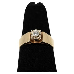 Vintage 14 Karat Diamond Solitaire Ring