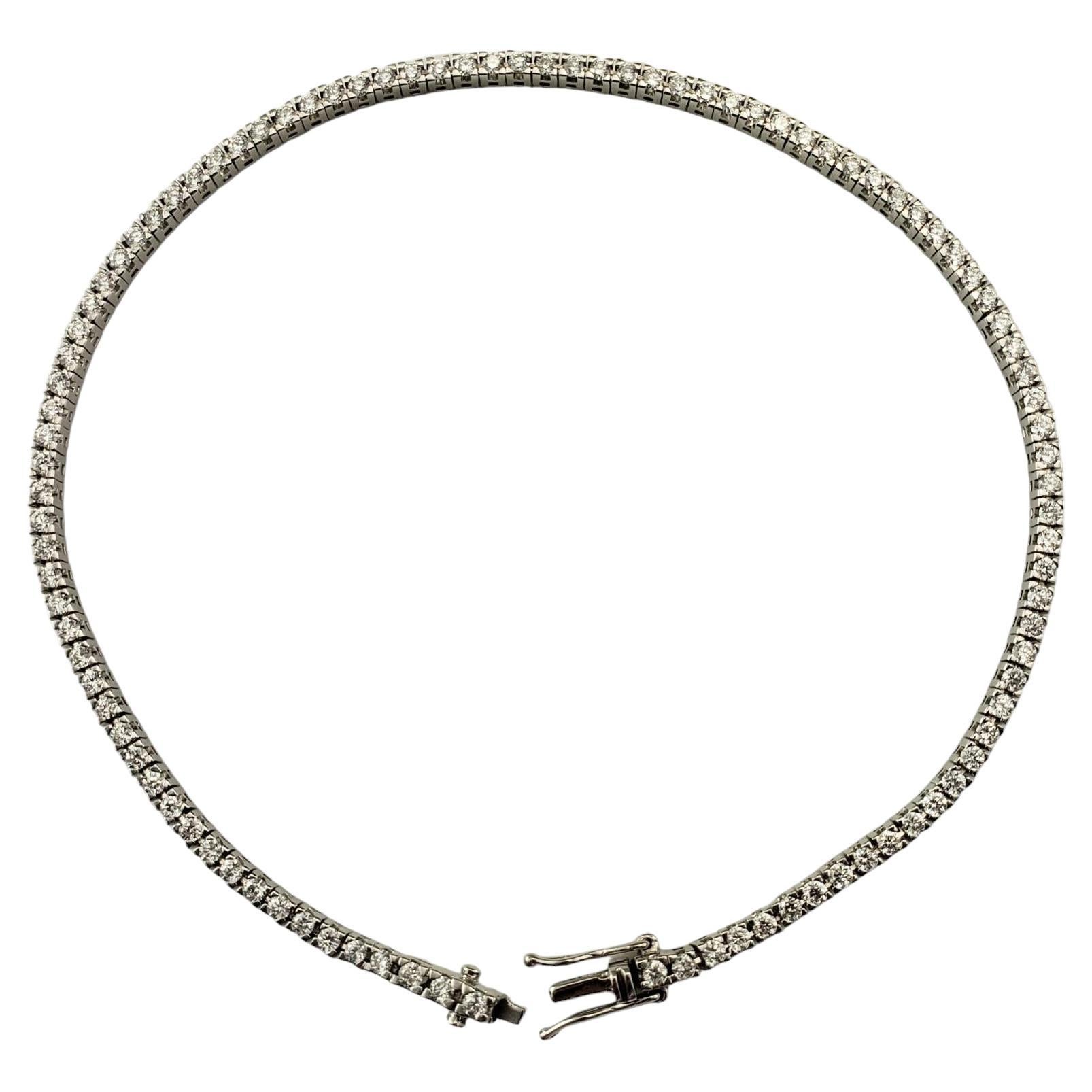 14 Karat Diamond Tennis Ankle Bracelet Anklet #17239 For Sale