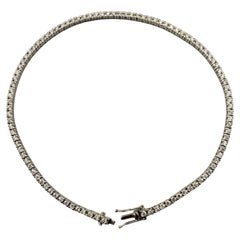 14 Karat Diamond Tennis Ankle Bracelet Anklet #17239