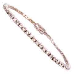 14 Karat Diamond Tennis Bracelet White Gold