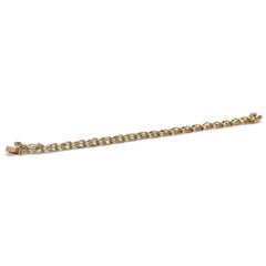 14 Karat Double Link Charm Bracelet
