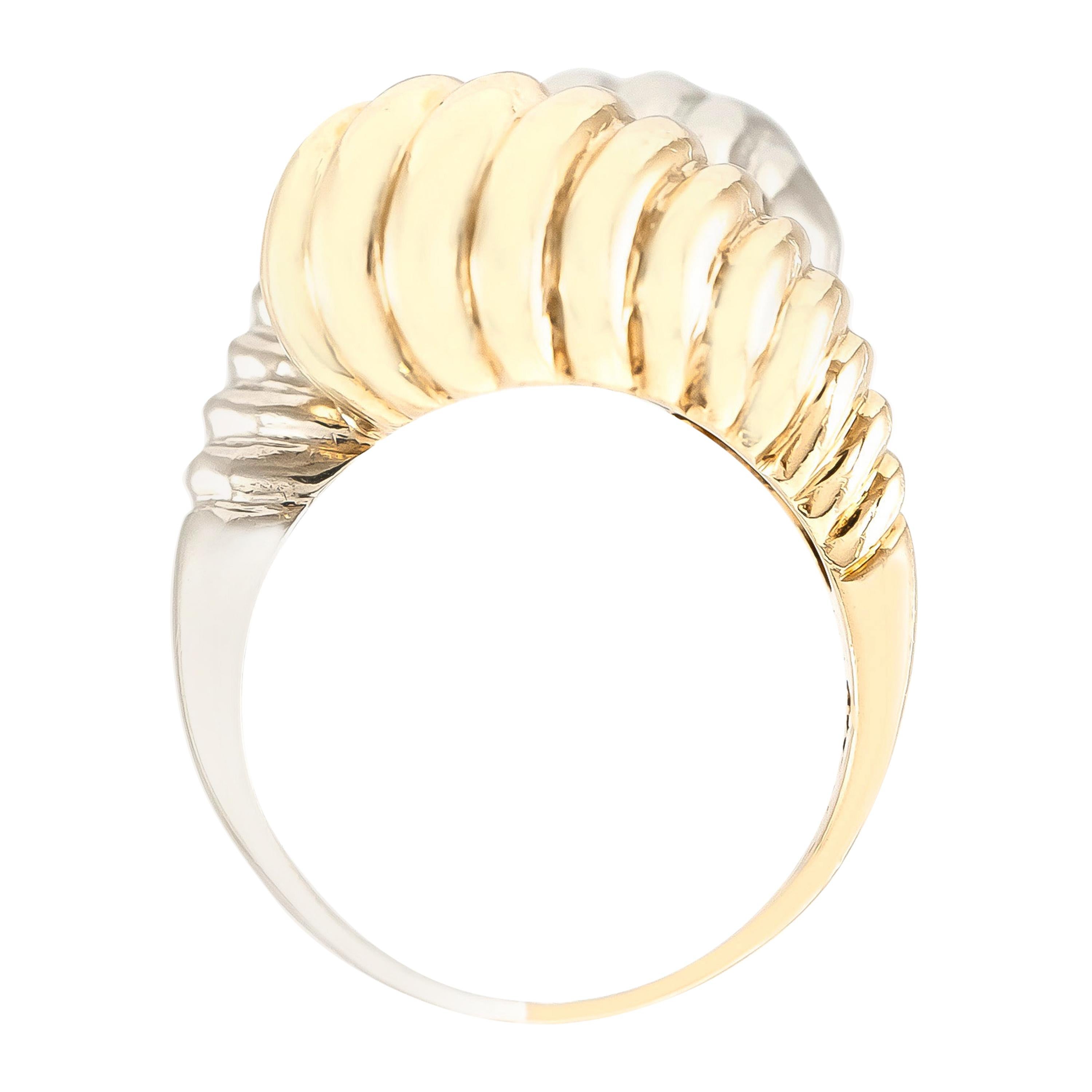  14 Karat Double Shrimp Head Ring