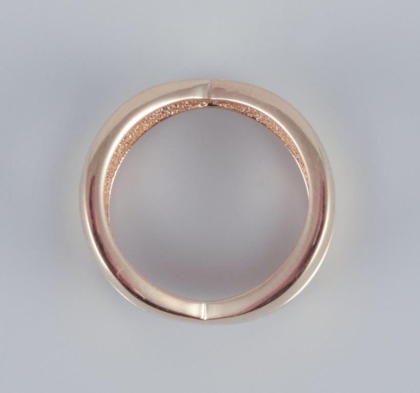 14 karat Esprit gold ring. From the 2000s.  In Excellent Condition For Sale In bronshoj, DK