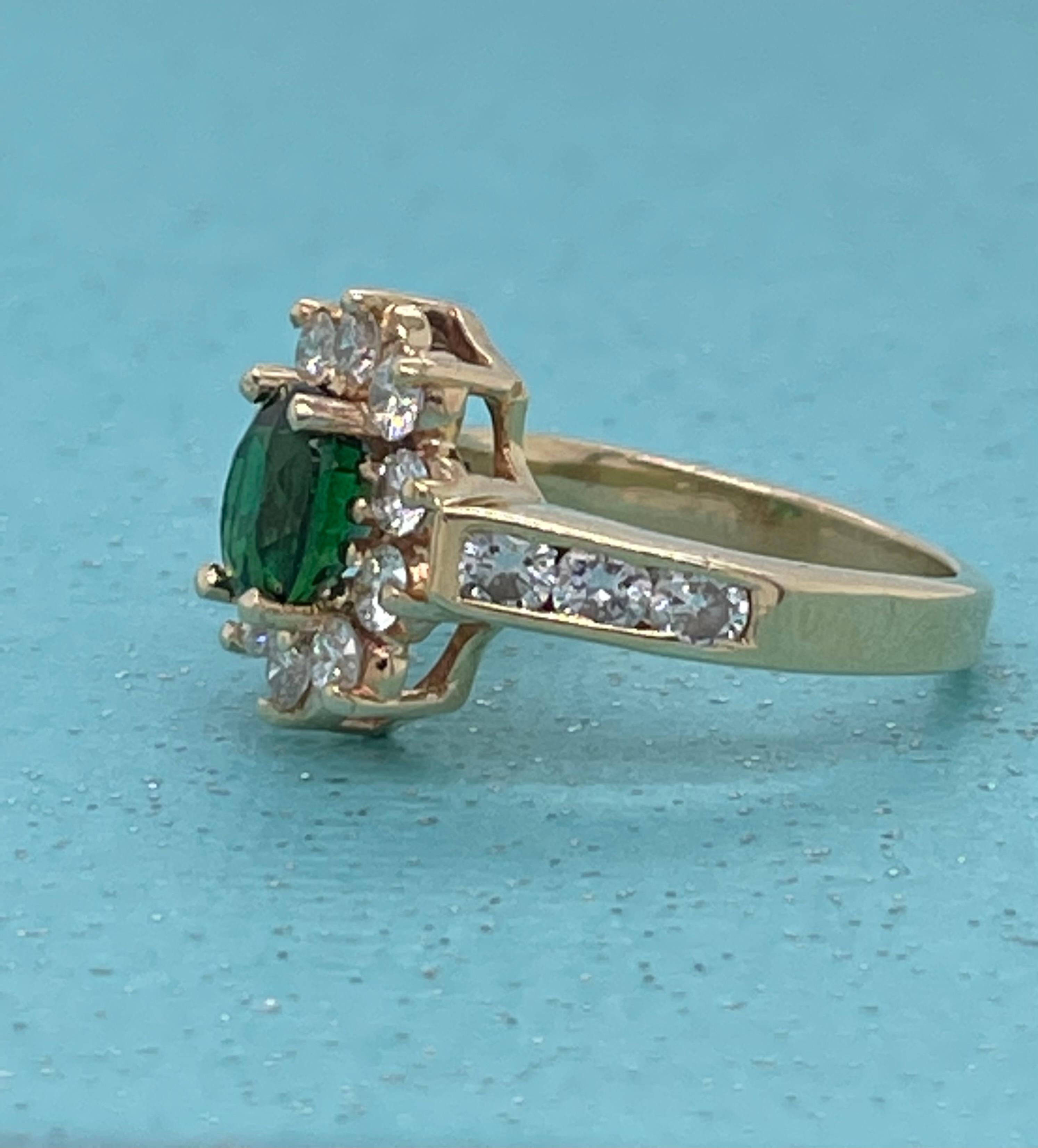 estate garnet engagement ring