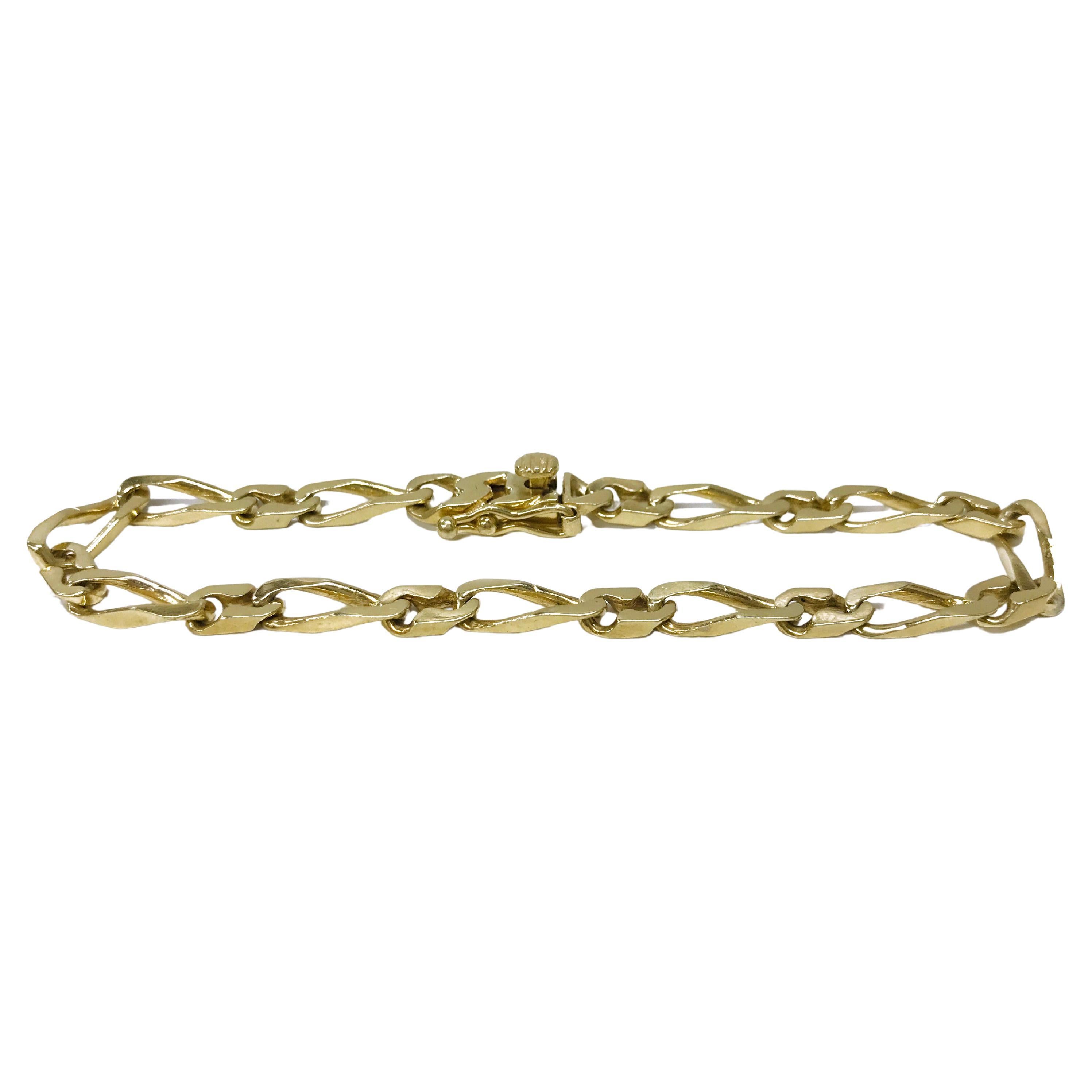 Bracciale A Link Figaro 14 Karati