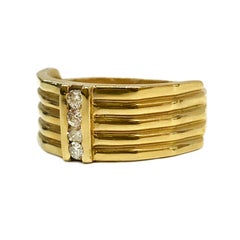 14 Karat Four Diamond Ring