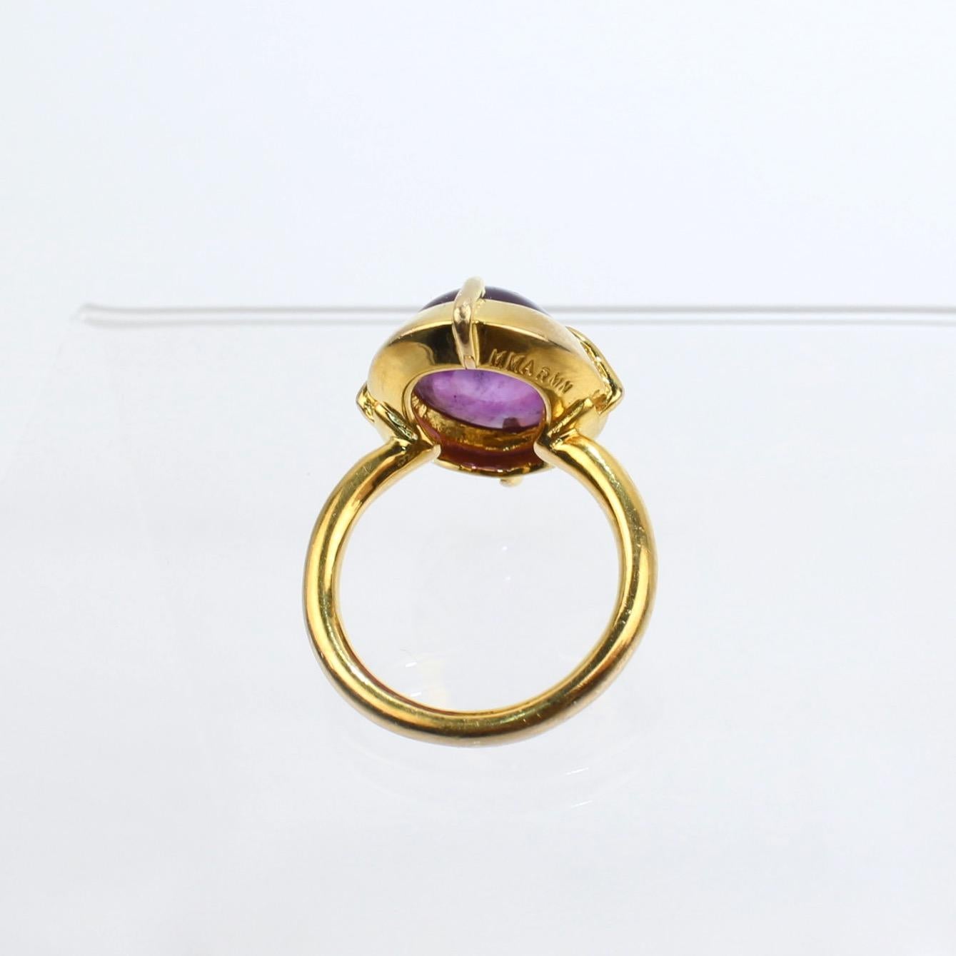 14 Karat Gold and Amethyst Metropolitan Museum of Art Bishop's Ring 3