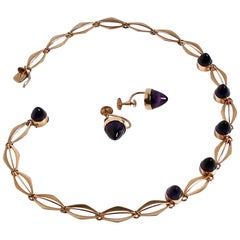 14 Karat Gold and Amethyst Necklace
