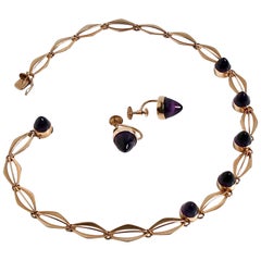 14 Karat Gold and Amethyst Necklace 