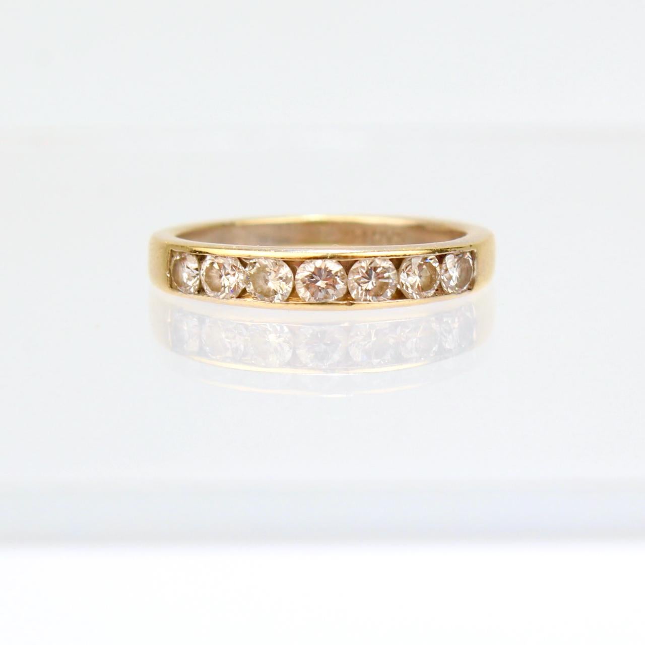 14 karat gold wedding band