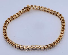 14 Karat Gold and Diamond Tennis Bracelet