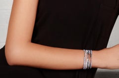 14 Karat Gold and Vintage Blue Mix Beaded Bracelet by Allison Bryan