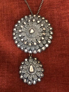 Pendentif ancien en or 14 carats avec diamants