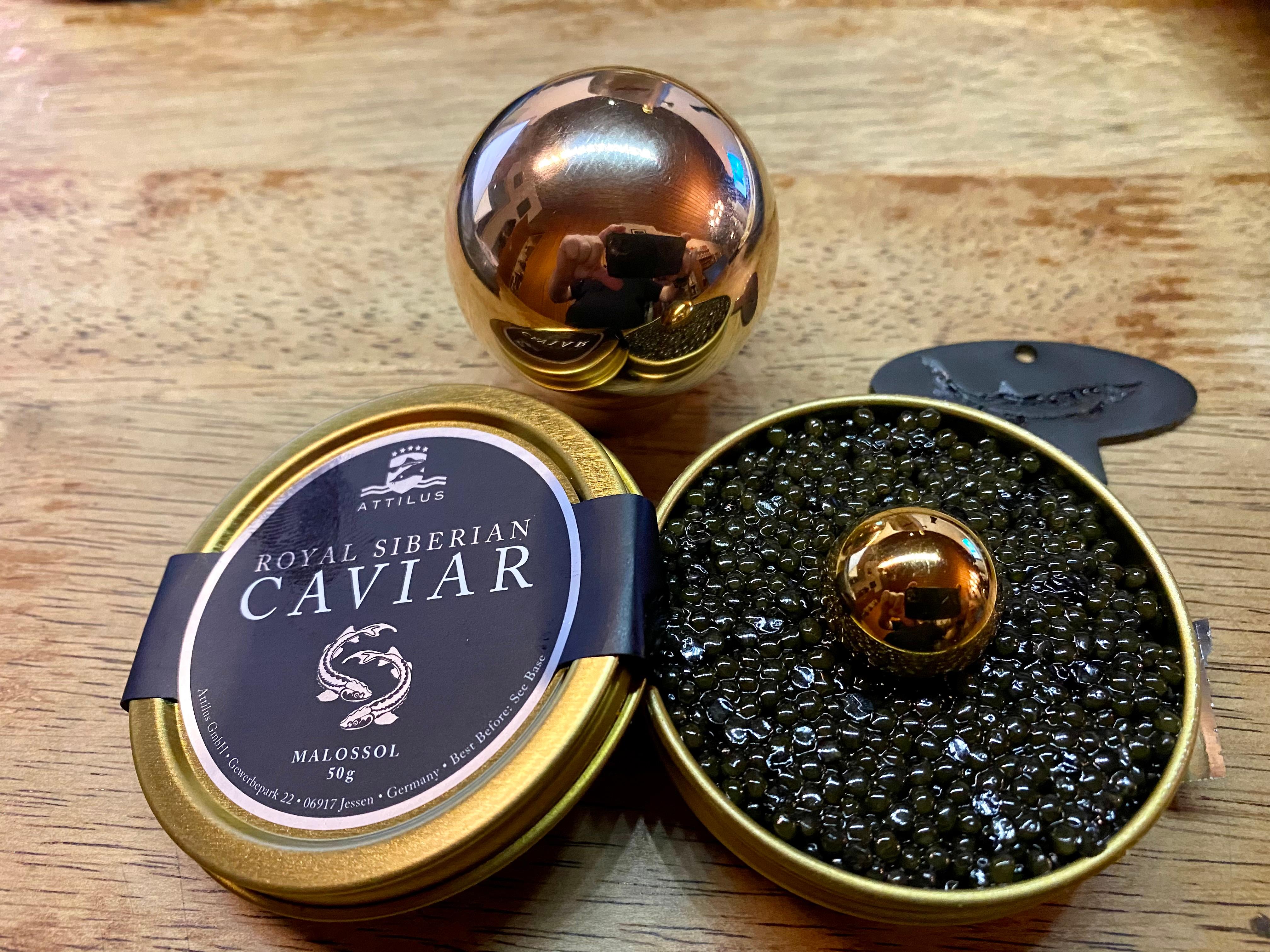 14 Karat Gold Ball, Magic Ball Caviar Decorations For Sale 1