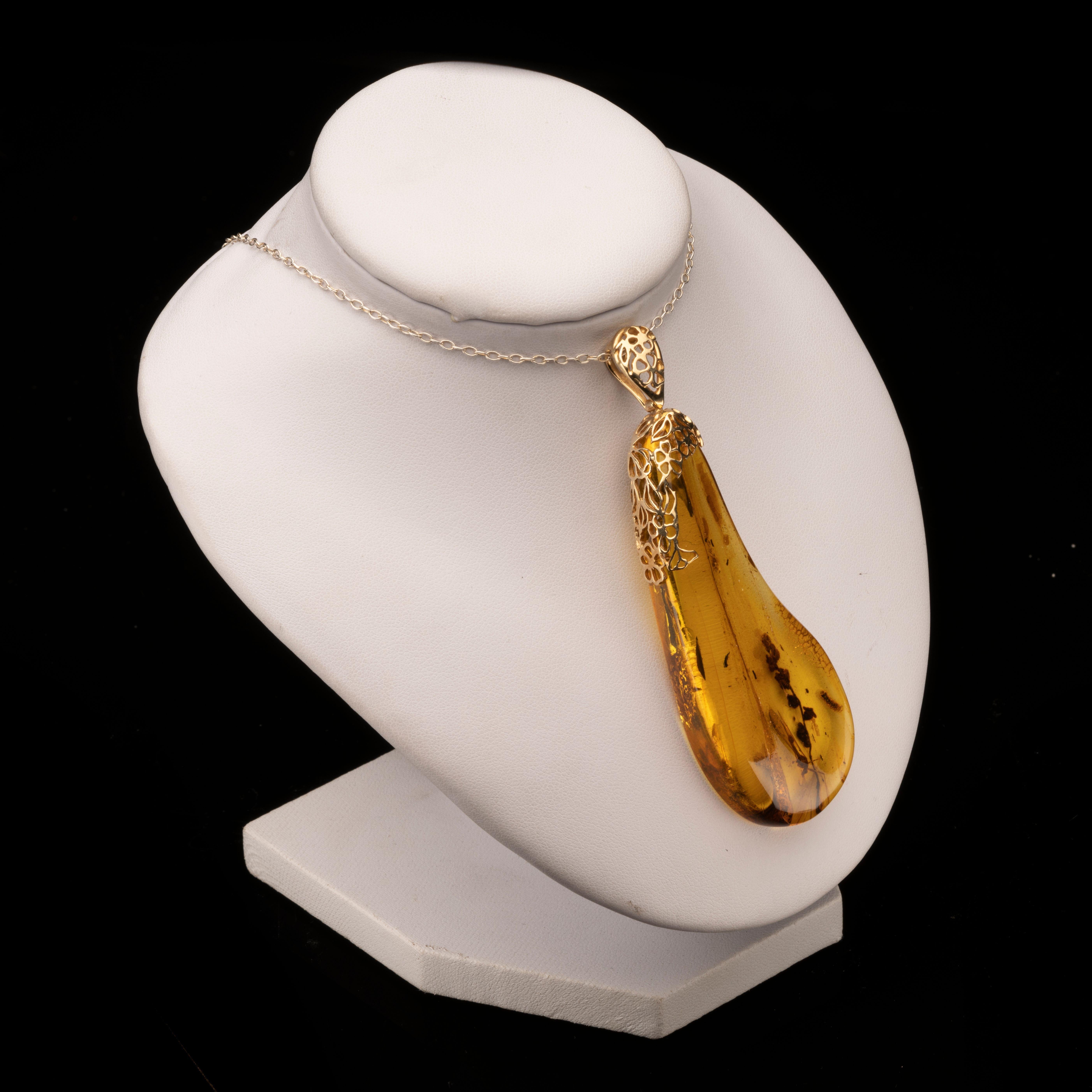 amber mosquito necklace