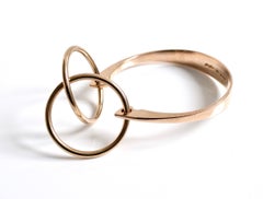 14 Karat Gold Bangle Designed by Bent Gabrielsen for Hans Hansen Denmark