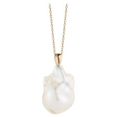 Barocke Perlenkette aus 14 Karat Gold