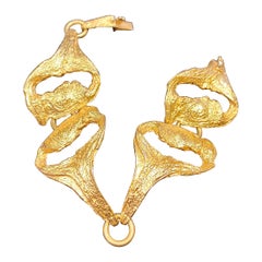 Pulsera de oro de 14 quilates Helky Juvonen Design Finlandia Laponia Mágica