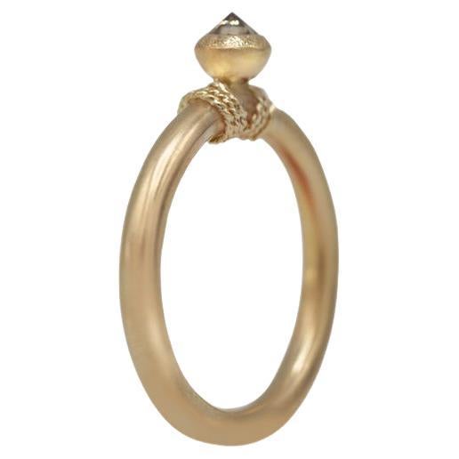 14 Karat Egyptian Style Contemporary Diamond Ring by Mon Pilar sizes US 5-7