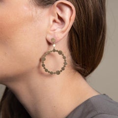 14 Karat Gold Circle Hoop Earrings