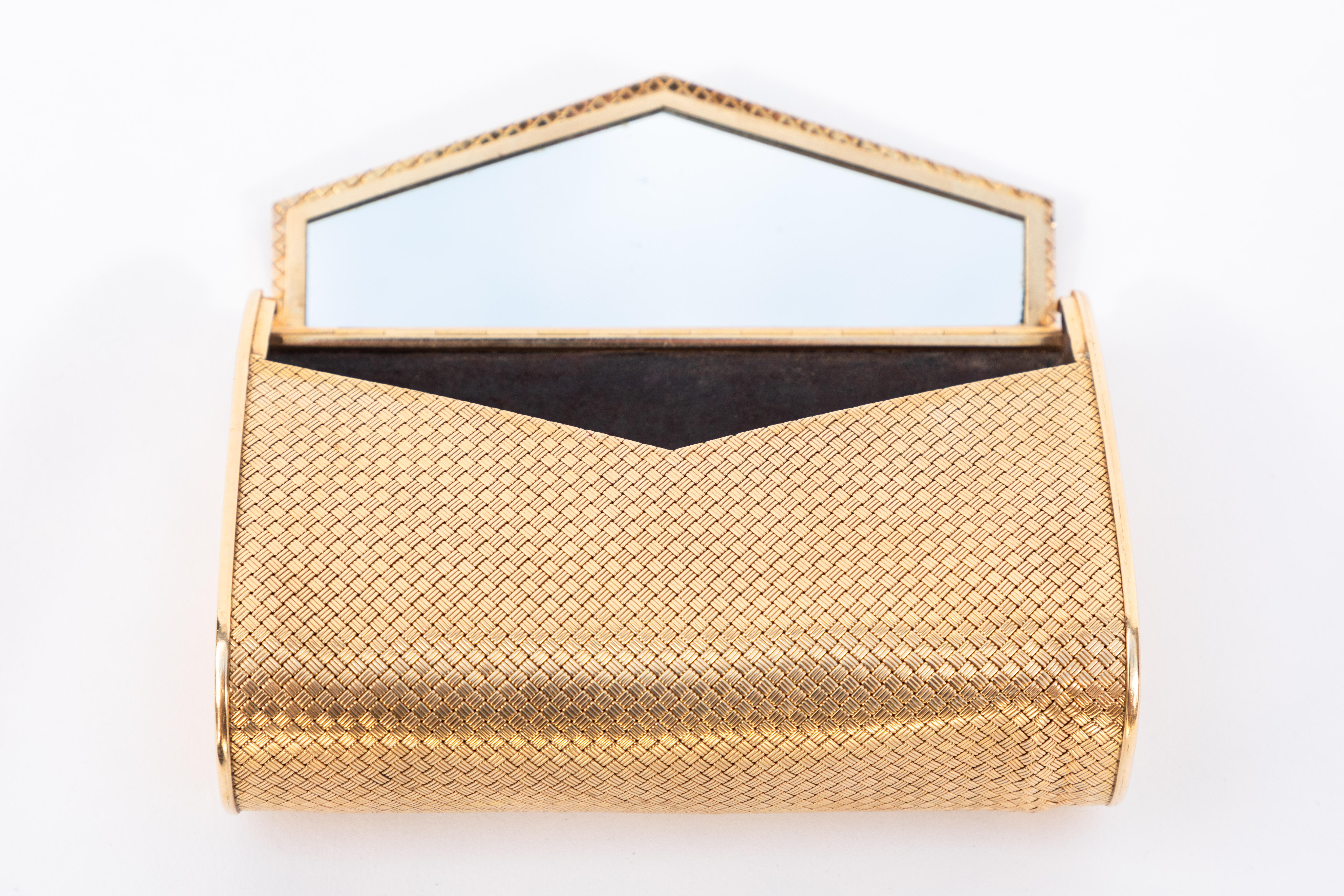 yellow gold clutch