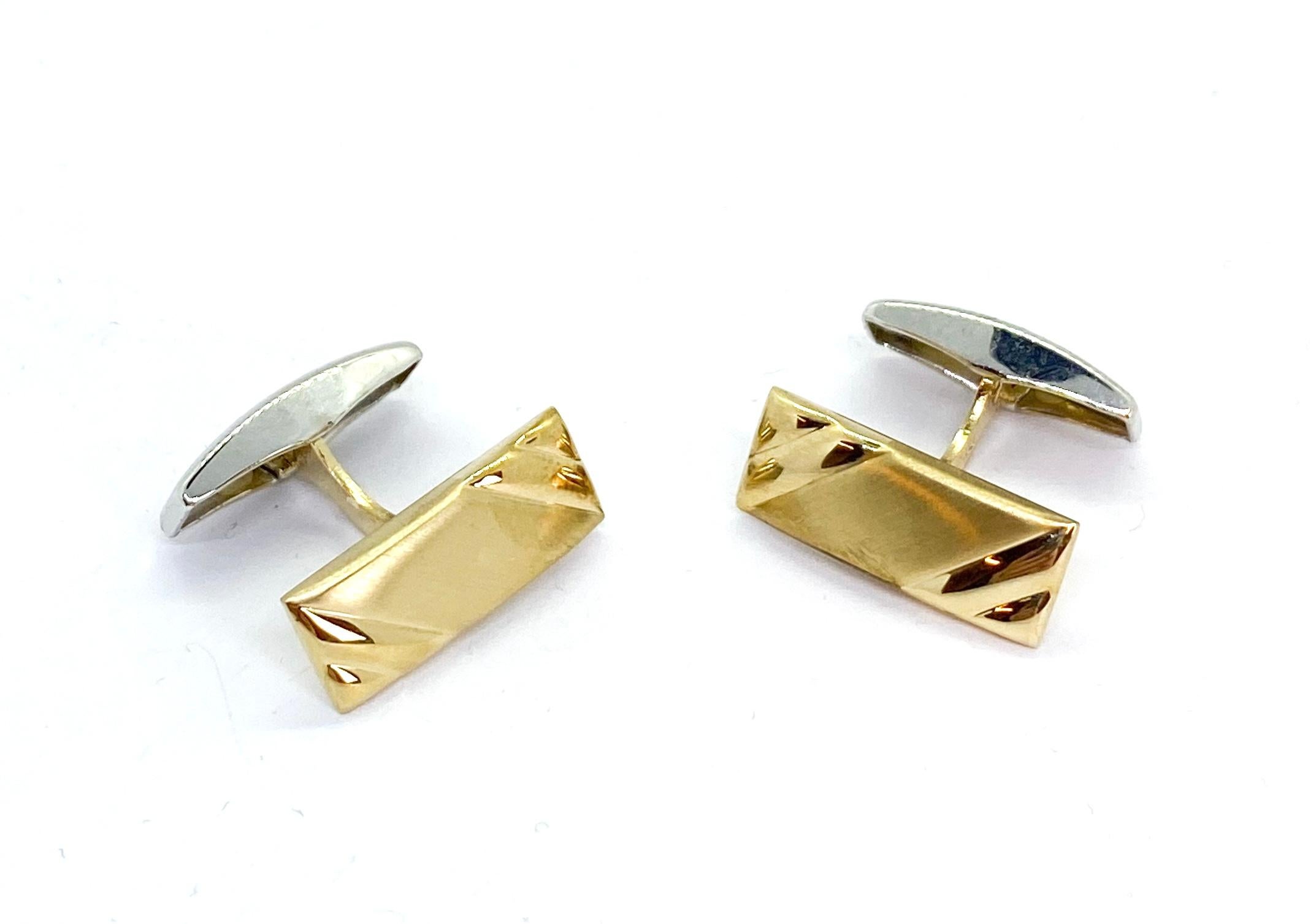 14 Karat Gold Cufflinks Finland Saurum For Sale 1