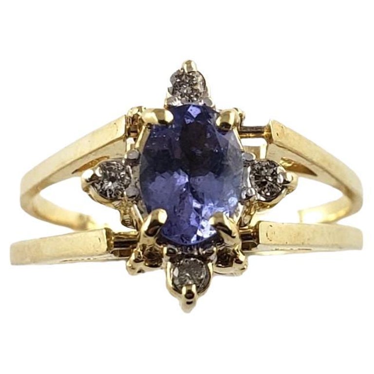 Reversible Rings 14 Karat Gold Diamond and Tanzanite Reversible Ring JAGi Certifi ed For ...