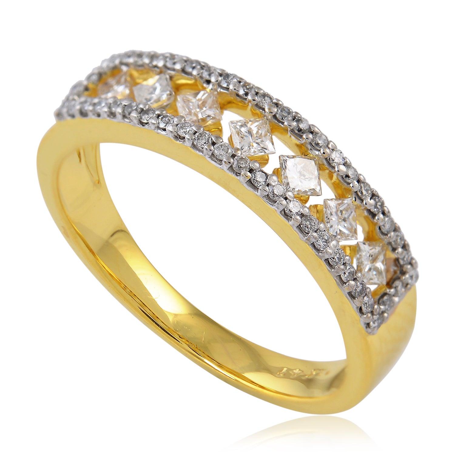 For Sale:  14 Karat Gold Diamond Engagement Ring 4