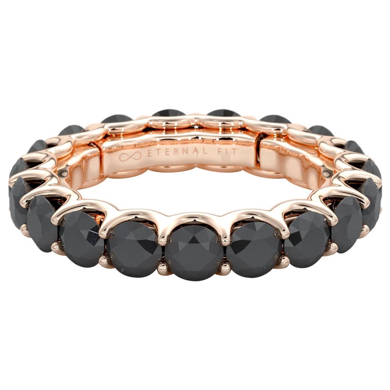 14 Karat Gold Diamond Eternal Fit Eternity Band Features 4.75 Carat of
