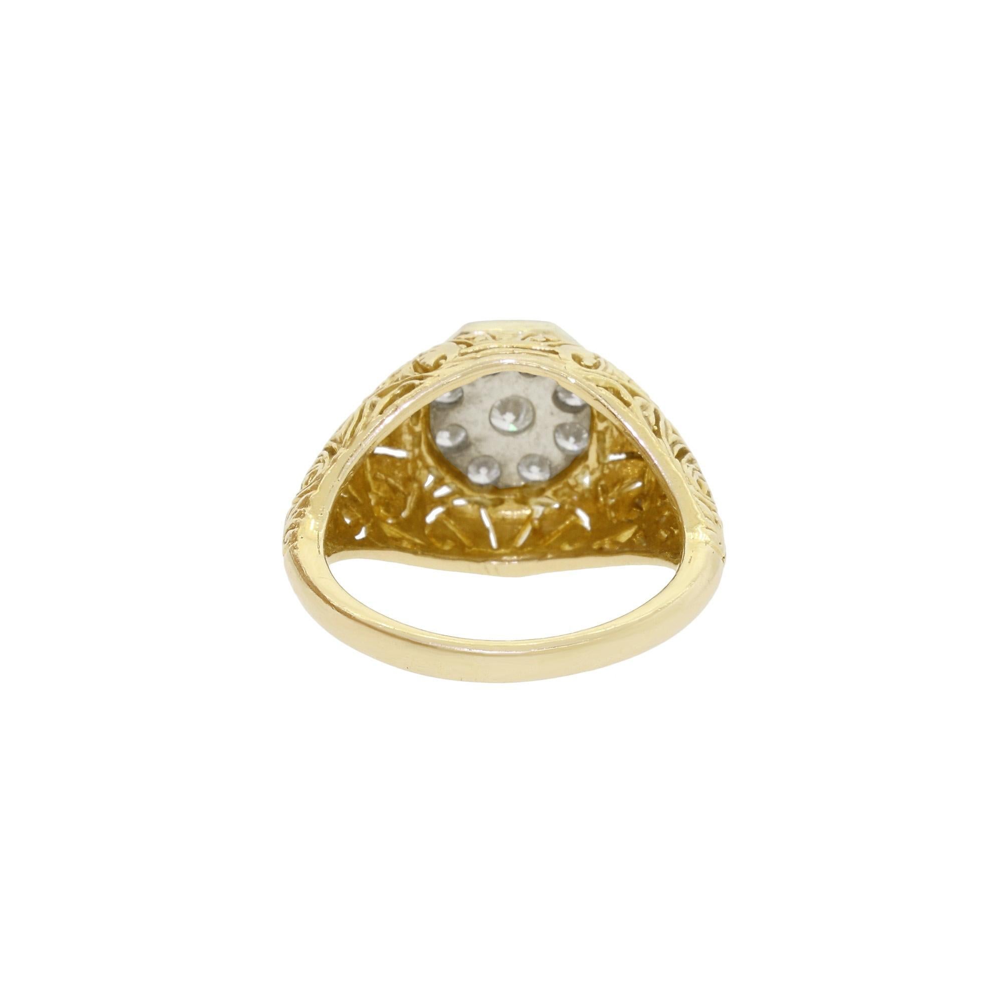 ladies kentucky cluster ring