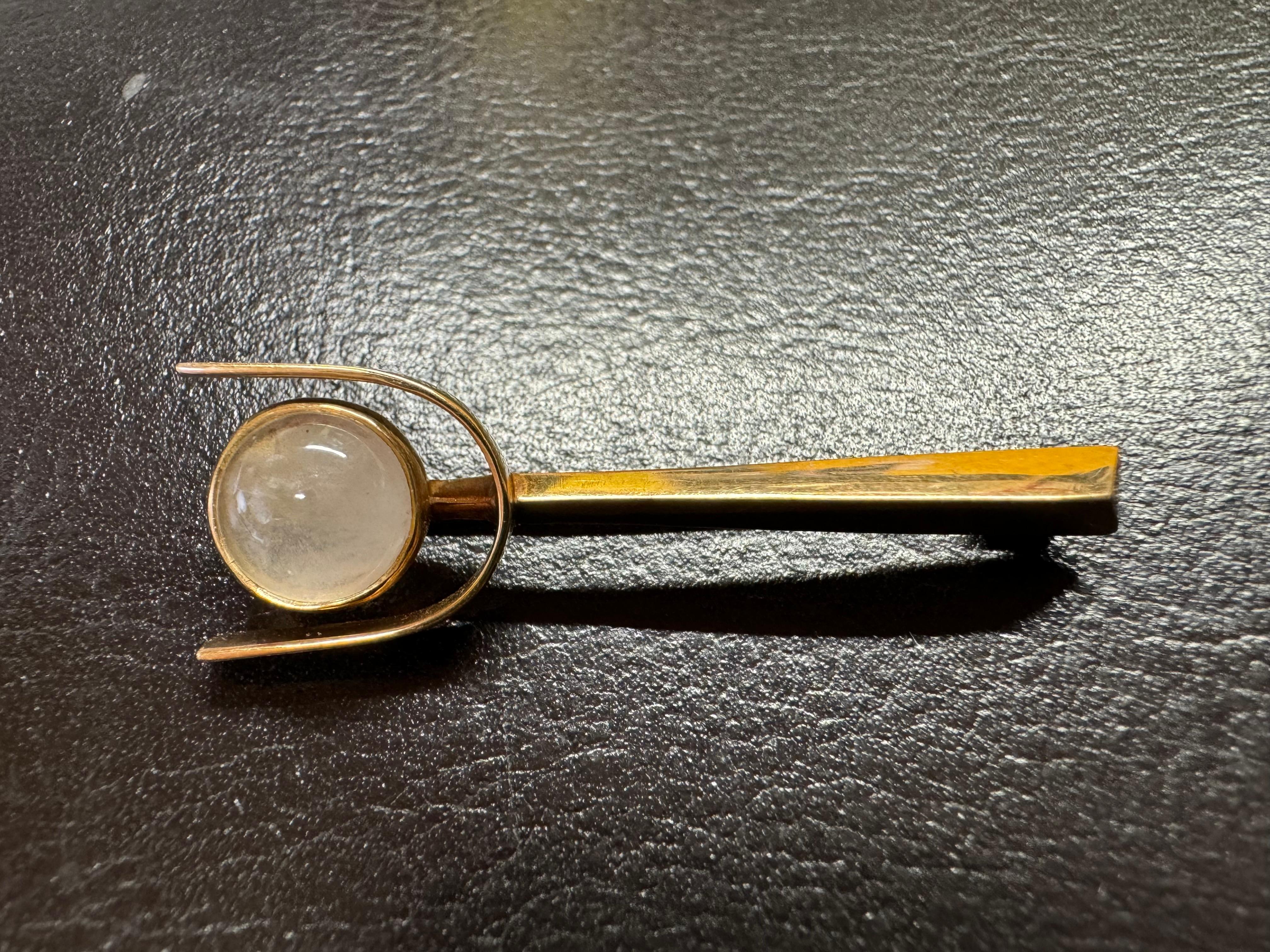 14 Karat Gold Eero Rislakki Stone Brooches Made in Finland

585 Gold, Maker NW, Helsinki Eino Westerback. Made 1958.
The jewelry is in great condition.
A very rare find.

Length 4.1cm weight 3g


I have several Jewelry designed by Eero Rislak for