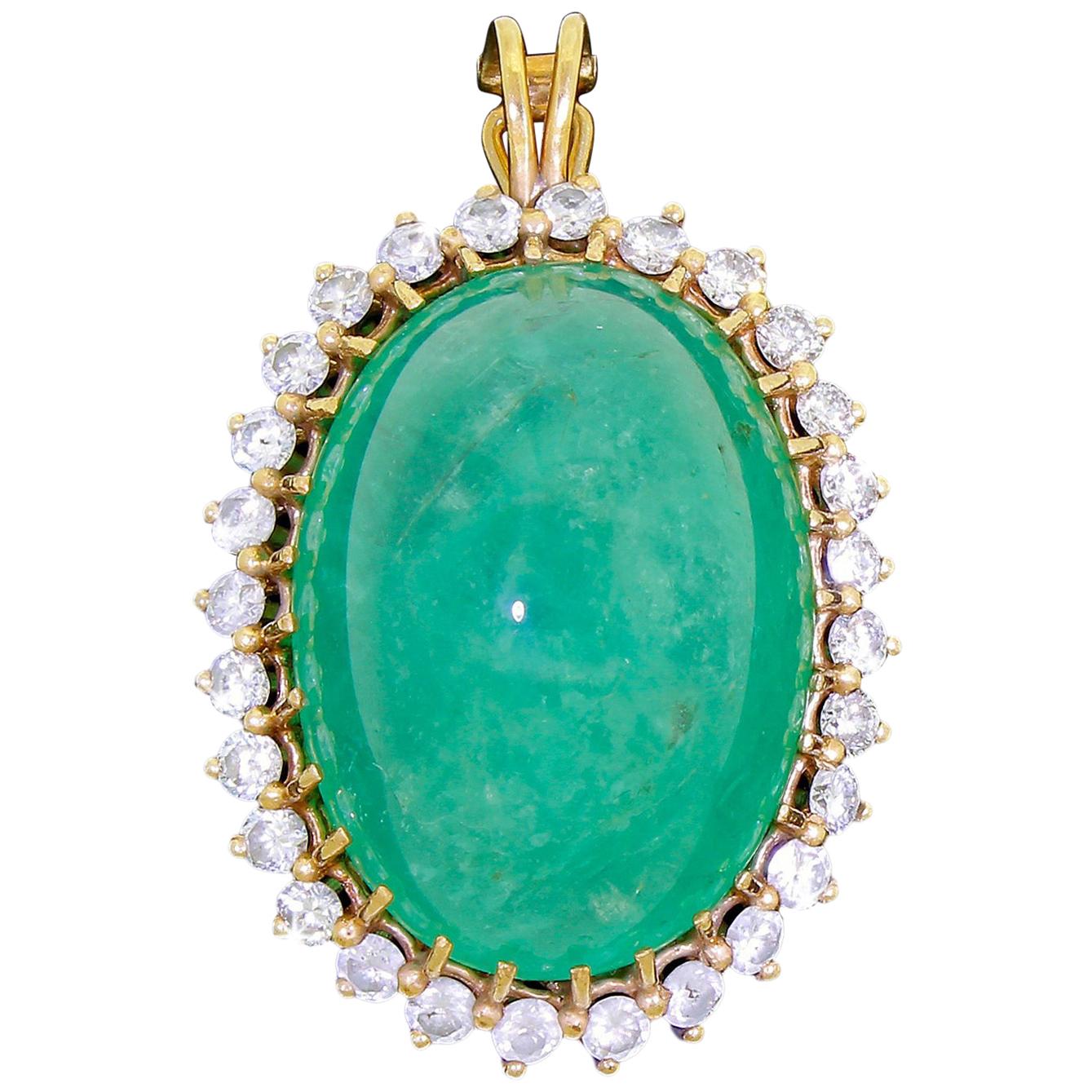 Antique Emerald Pendant Necklaces - 649 For Sale at 1stdibs - Page 2